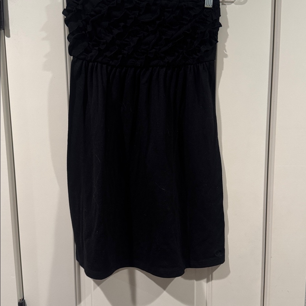 Elegant OP  Black Ruffled Women's Shirt